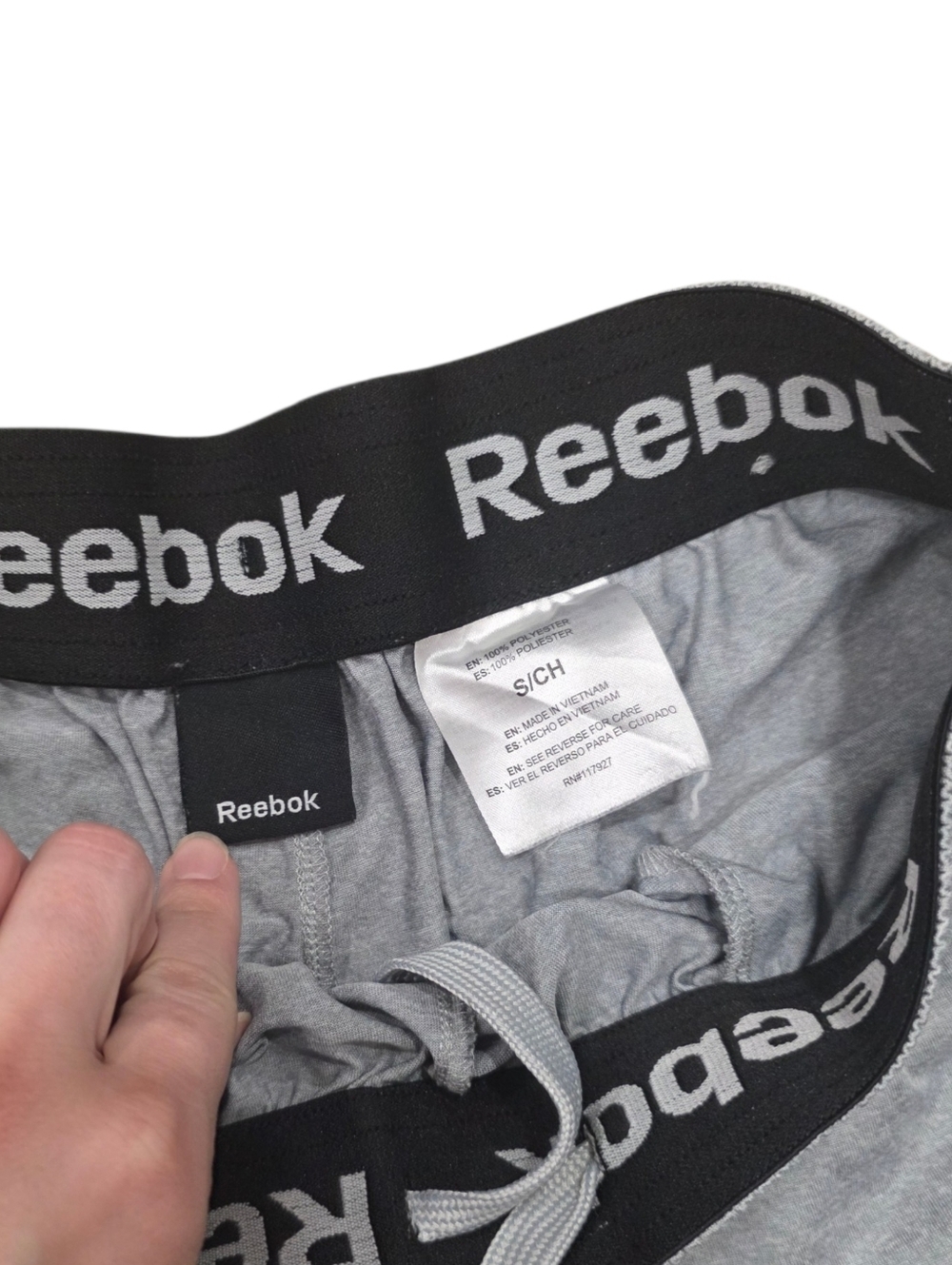 Reebok Light Gray Athletic Training Shorts S - Picture 3 of 3